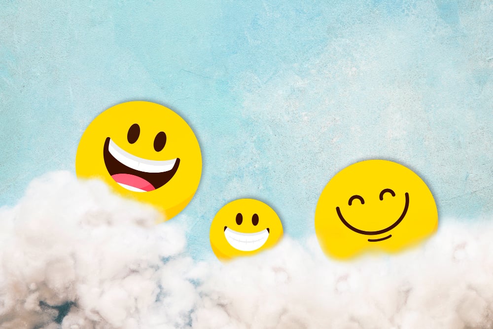 optimism wallpaper with smiley face