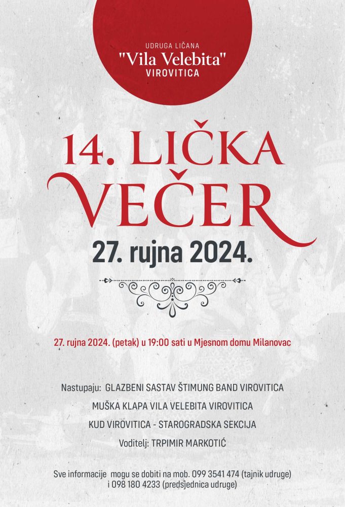 UDRUGA LICANA VILA VELEBITA VIROVITICA Plakat e1727263390187